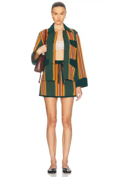 BODE Parakeet Stripe Craft Jacket | Thumbnail 4
