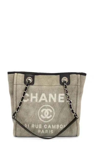 Chanel Chanel Deauville PM Tote Bag | Thumbnail 1 Chanel Chanel Deauville PM Tote Bag | Thumbnail 1