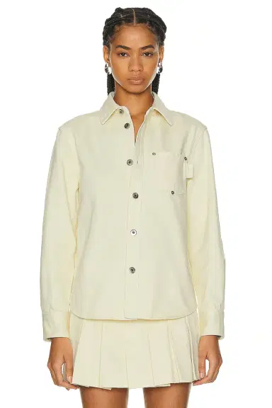 Bottega Veneta Long Sleeve Button Up Top | Thumbnail 1