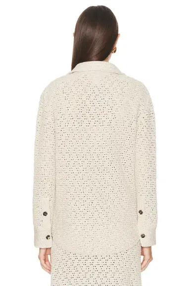 Bottega Veneta Long Sleeve Button Up Top | Thumbnail 4