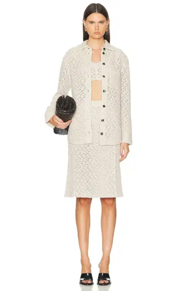 Bottega Veneta Long Sleeve Button Up Top | Thumbnail 5
