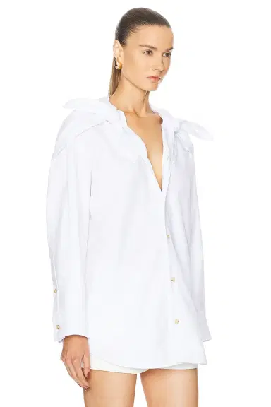 Bottega Veneta Long Sleeve Button Up Top | Thumbnail 2