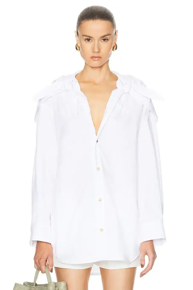 Bottega Veneta Long Sleeve Button Up Top