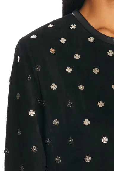 BODE Clover Charm Suede Jacket | Thumbnail 6