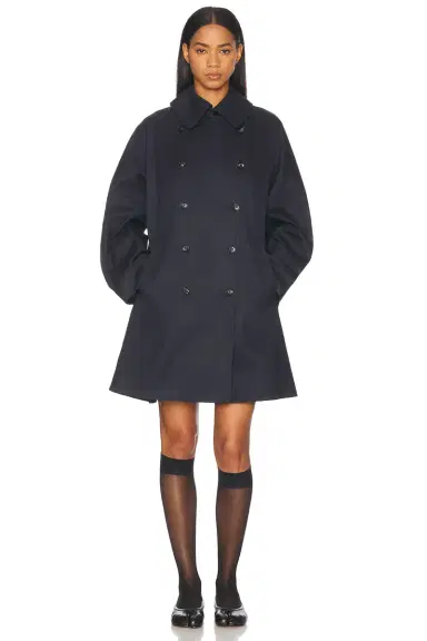 BODE Waxed Herringbone Peacoat | Thumbnail 1