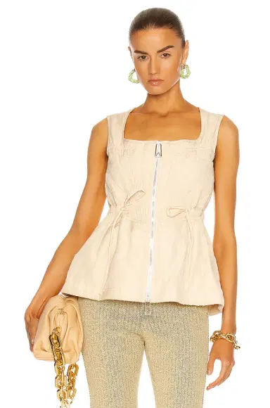 Bottega Veneta Washed Fluid Parachute Top | Thumbnail 1 Bottega Veneta Washed Fluid Parachute Top | Thumbnail 1
