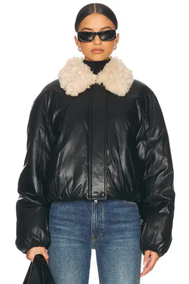 Stand Studio Fran Faux Leather Jacket | Thumbnail 1 Stand Studio Fran Faux Leather Jacket | Thumbnail 1