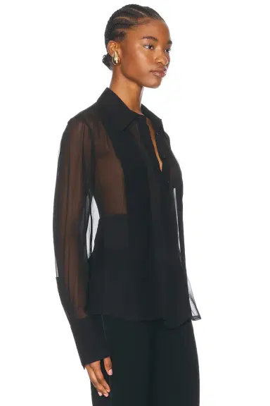 SANS FAFF Meghan Panelled Silk Blouse | Thumbnail 2