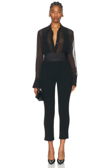 SANS FAFF Meghan Panelled Silk Blouse | Thumbnail 4