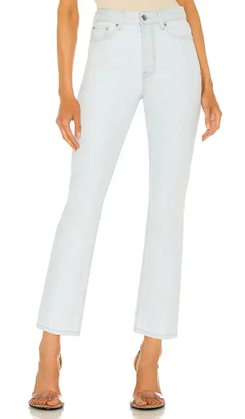 GRLFRND Karolina High Rise Straight Crop Jeans