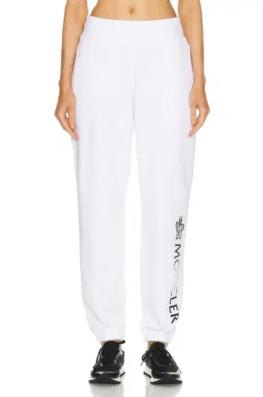 Moncler Logo Degrade Jogger In White | Thumbnail 1