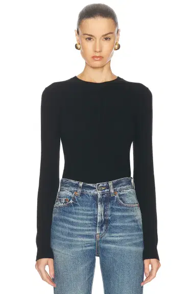 Saint Laurent Crewneck Sweater | Thumbnail 1 Saint Laurent Crewneck Sweater | Thumbnail 1