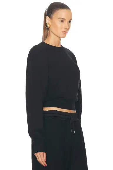Saint Laurent Cropped Sweater | Thumbnail 2 Saint Laurent Cropped Sweater | Thumbnail 2