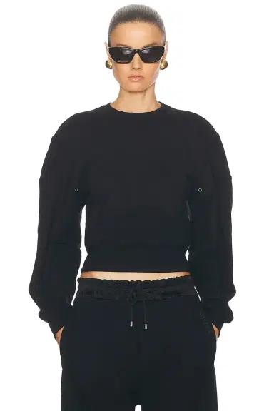 Saint Laurent Cropped Sweater | Thumbnail 1 Saint Laurent Cropped Sweater | Thumbnail 1
