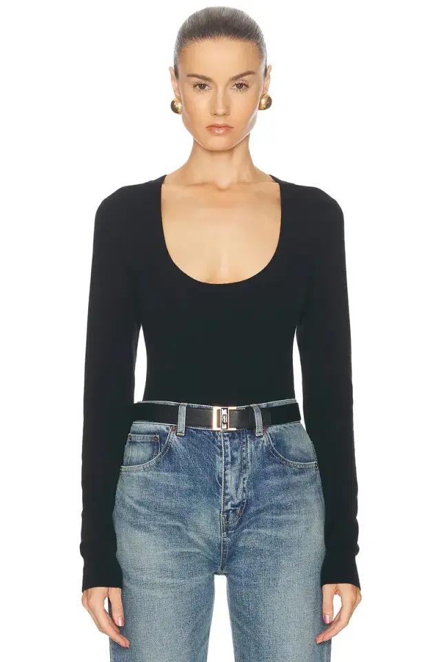Saint Laurent Scoop Neck Sweater