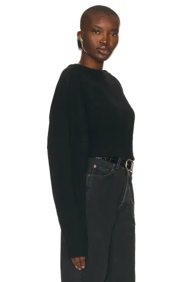 Saint Laurent Cropped Sweatshirt | Thumbnail 2 Saint Laurent Cropped Sweatshirt | Thumbnail 2