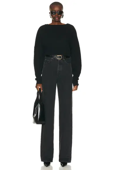 Saint Laurent Cropped Sweatshirt | Thumbnail 4 Saint Laurent Cropped Sweatshirt | Thumbnail 4