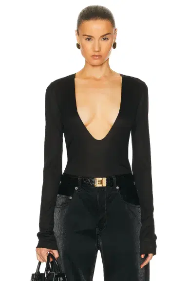 Saint Laurent Plunging Sweater | Thumbnail 1