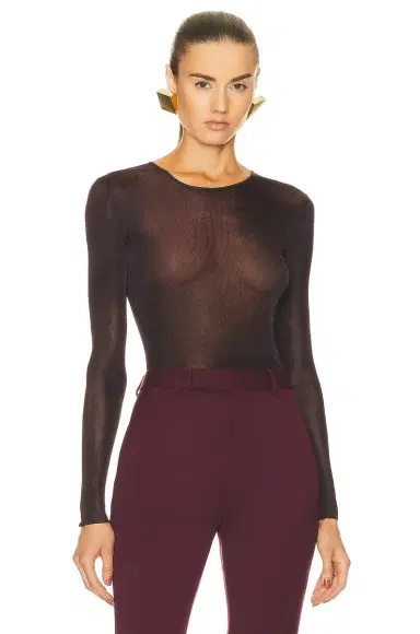 Saint Laurent Long Sleeve Sweater | Thumbnail 1 Saint Laurent Long Sleeve Sweater | Thumbnail 1