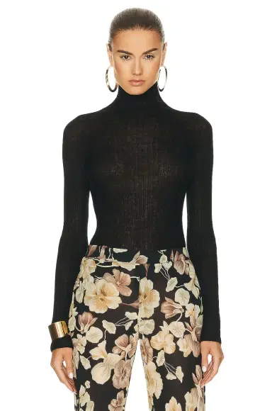 Saint Laurent Long Sleeve Sweater | Thumbnail 1 Saint Laurent Long Sleeve Sweater | Thumbnail 1