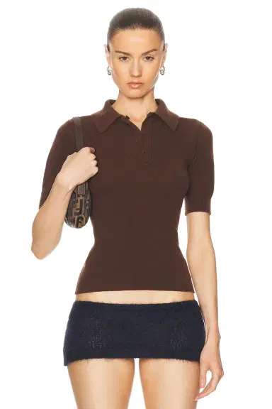 Marni Short Sleeve Polo Sweater | Thumbnail 1