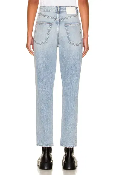 GRLFRND Karolina High Rise Straight Crop Jeans | Thumbnail 3