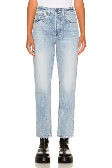 GRLFRND Karolina High Rise Straight Crop Jeans | Thumbnail 1
