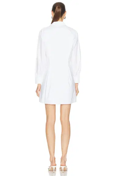 FRAME Pleated Shirt Dress | Thumbnail 5