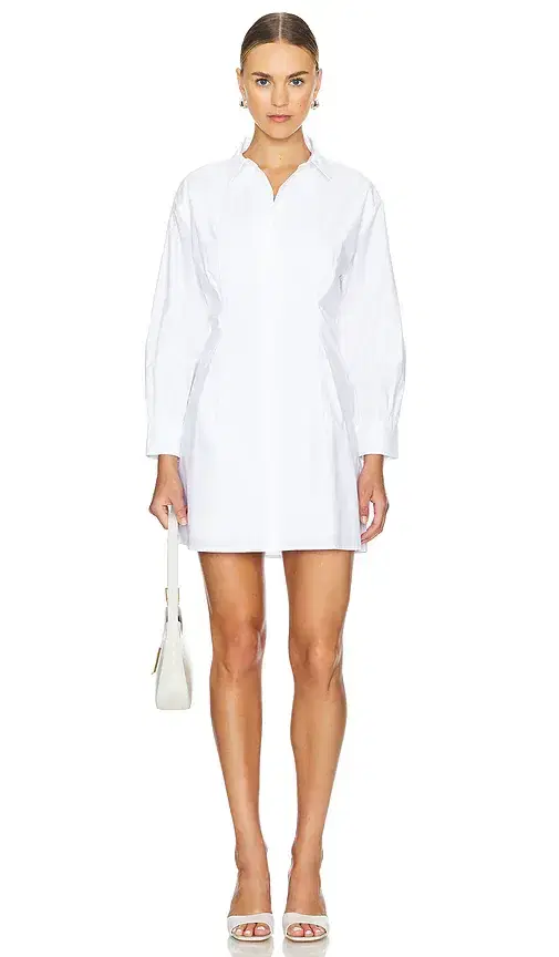 FRAME Pleated Shirt Dress