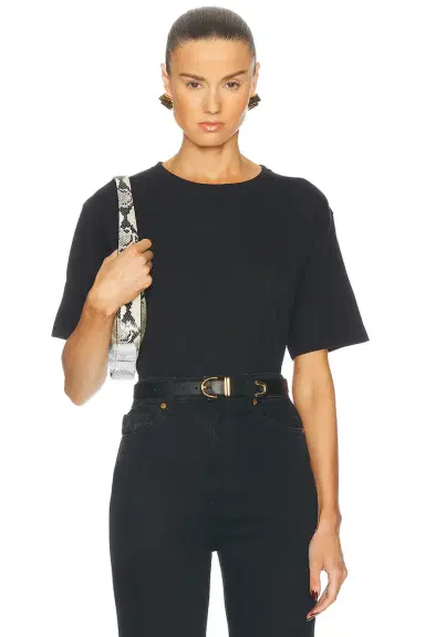 Khaite Mae Short Sleeve Tee | Thumbnail 1 Khaite Mae Short Sleeve Tee | Thumbnail 1