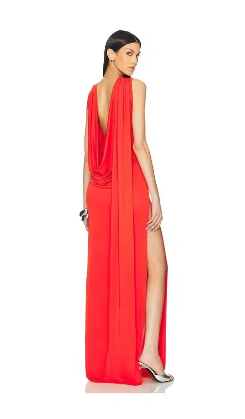 Sid Neigum Floor Length Cowl Back Dress