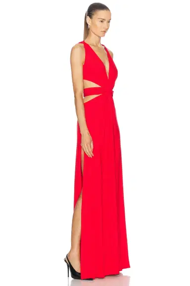 Sid Neigum 4 Way V Neck Knot Dress | Thumbnail 4