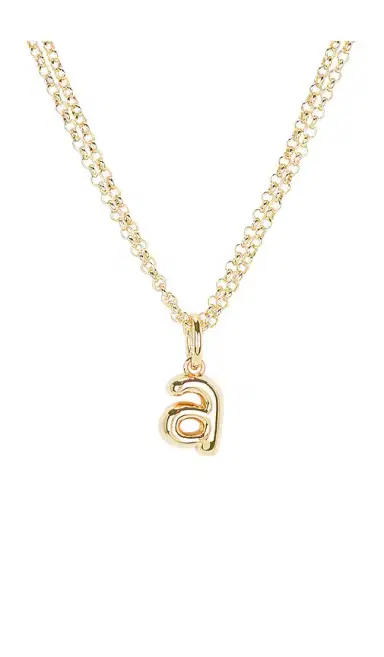 Roxanne Assoulin The Puffy Initial Necklace | Thumbnail 2