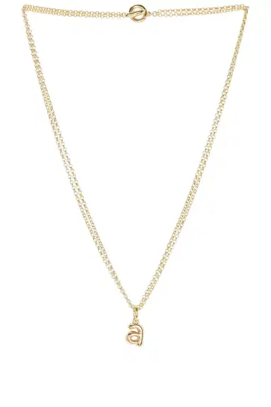 Roxanne Assoulin The Puffy Initial Necklace | Thumbnail 3