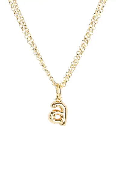 Roxanne Assoulin The Puffy Initial Necklace | Thumbnail 4