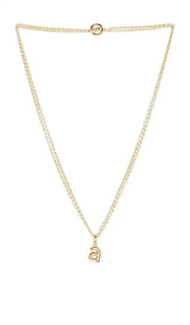 Roxanne Assoulin The Puffy Initial Necklace | Thumbnail 1