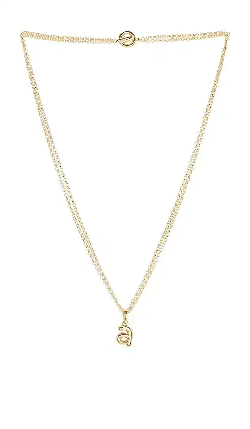 Roxanne Assoulin The Puffy Initial Necklace