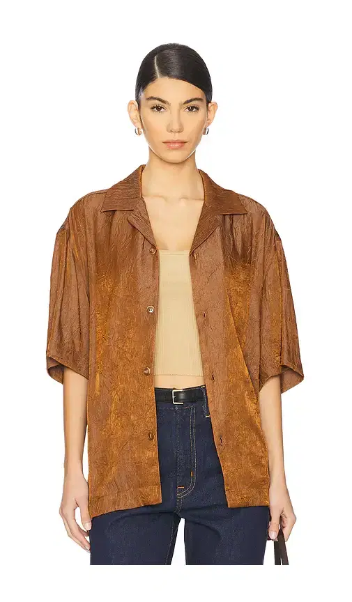WAO Crinkled Short Sleeve Shirt