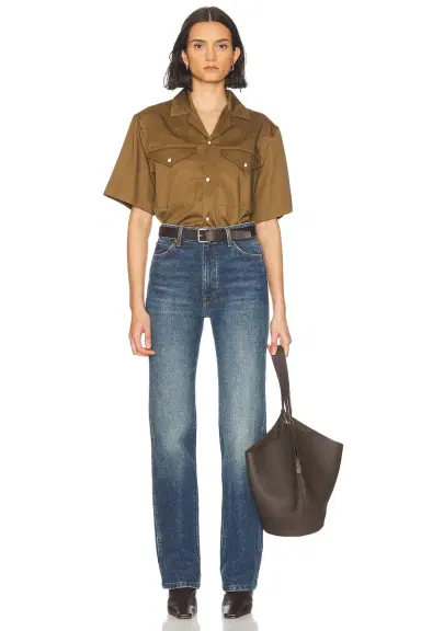 WAO Satin Western Short Sleeve Shirt | Thumbnail 6