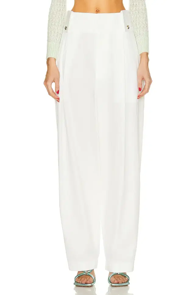 Pleated Wide Leg Trouser