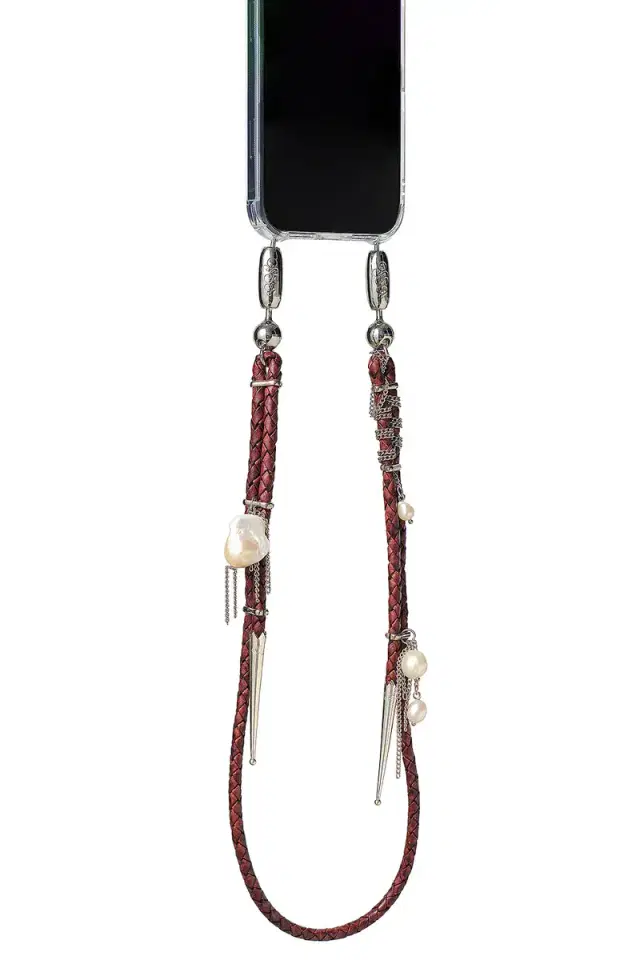 Ossa Leather Bolo + Pearl Shoulder Chain