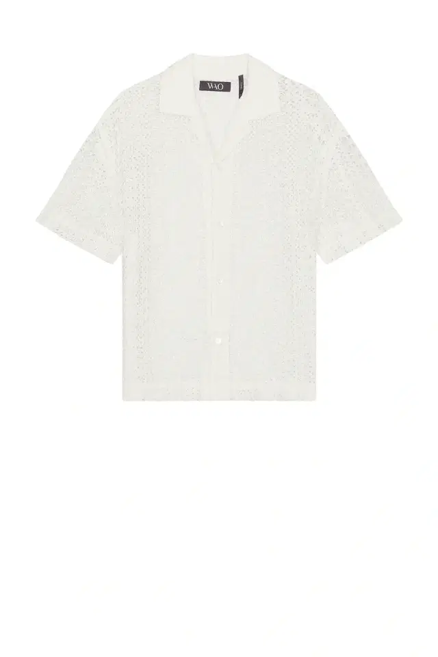WAO Crochet Lace Camp Shirt