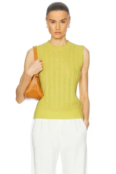 Guest In Residence Cashmere Cable Vest | Thumbnail 1