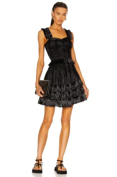 Alaïa Courte Raphia Franges Skirt | Thumbnail 4 Alaïa Courte Raphia Franges Skirt | Thumbnail 4
