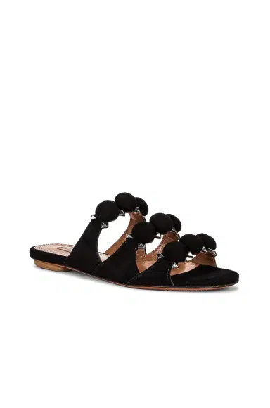 Alaïa Leather Bombe Sandals | Thumbnail 2