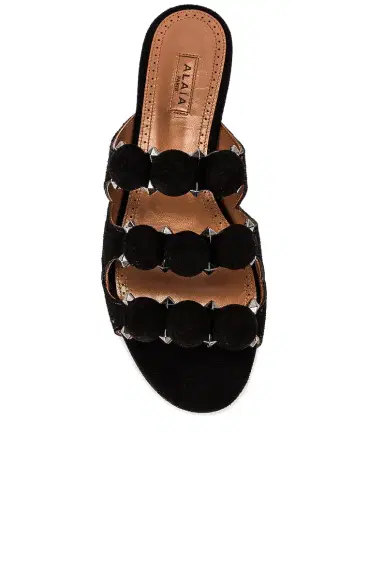 Alaïa Leather Bombe Sandals | Thumbnail 4