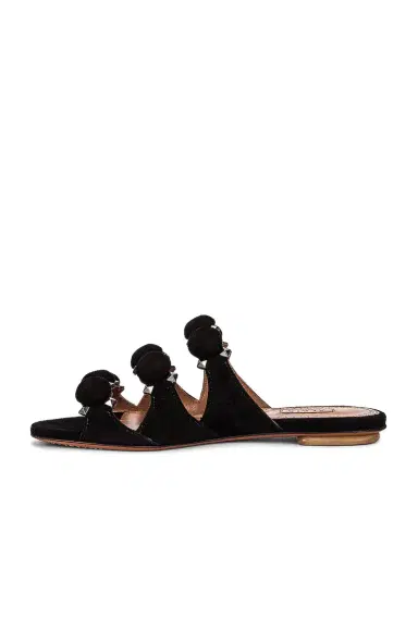 Alaïa Leather Bombe Sandals | Thumbnail 5