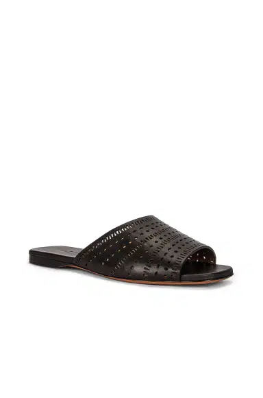 Alaïa Vienne Leather Slides | Thumbnail 2 Alaïa Vienne Leather Slides | Thumbnail 2