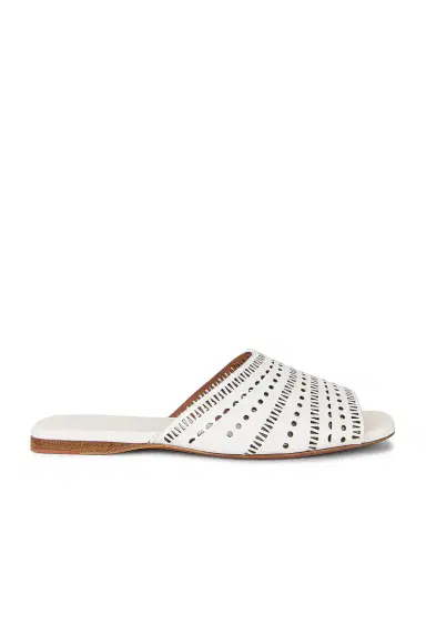 Alaïa Vienne Leather Slides | Thumbnail 1 Alaïa Vienne Leather Slides | Thumbnail 1