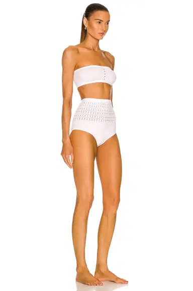 ALAÏA Seamless Perforated Bikini Set | Thumbnail 2